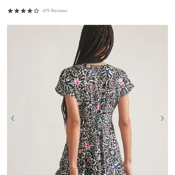 Marine Layer button front flutter-sleeve, A-line dress - Picture 4 of 4